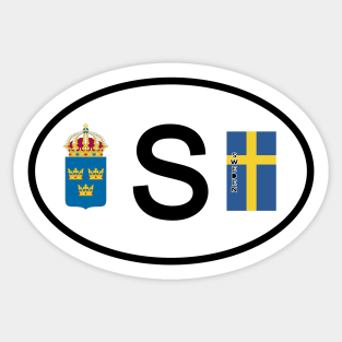 Sweden car code Sticker